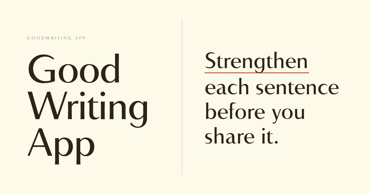 The Book — Good Writing by Neal Allen & Anne Lamott | Good Writing
